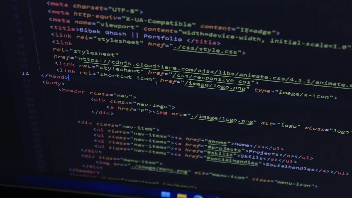 Code on a screen, where deterministic automation and agentic AI get wired together