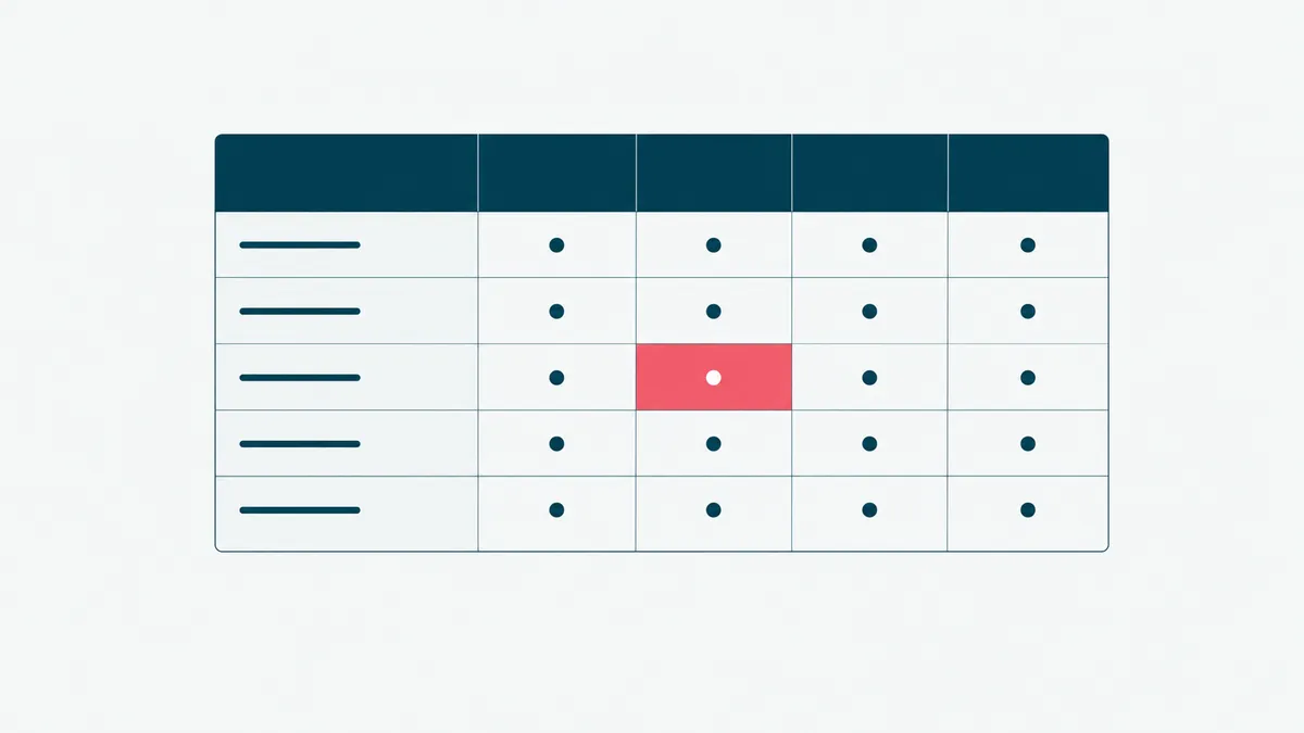 A side-by-side comparison table of marketing automation tools and platforms