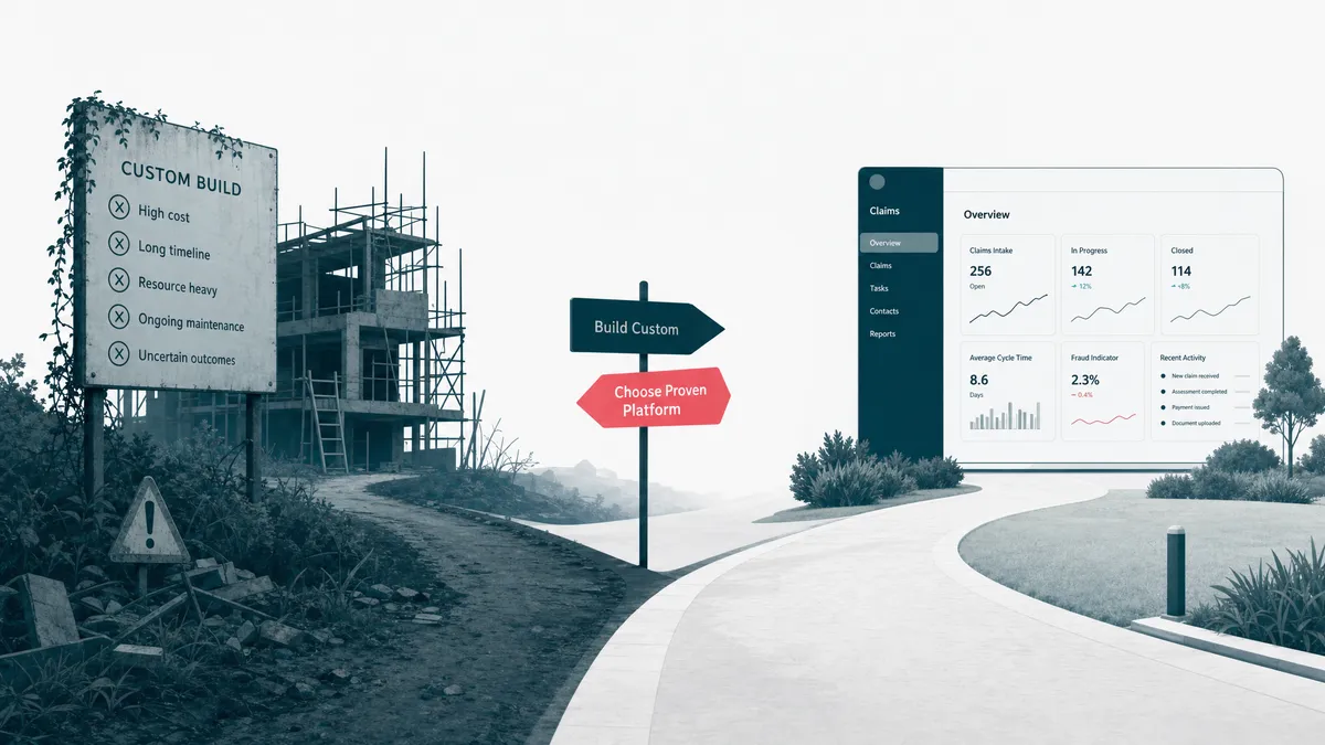 When not to build custom claims management software