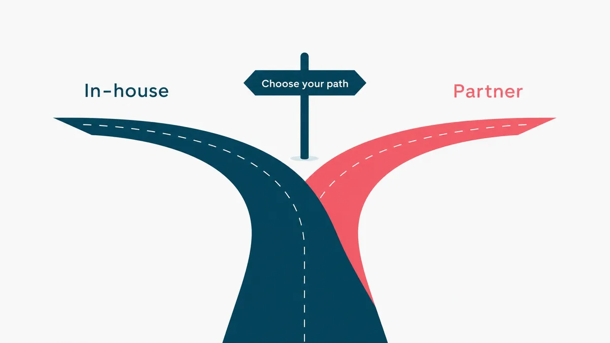 A fork between building an agent in-house and bringing in an engineering partner